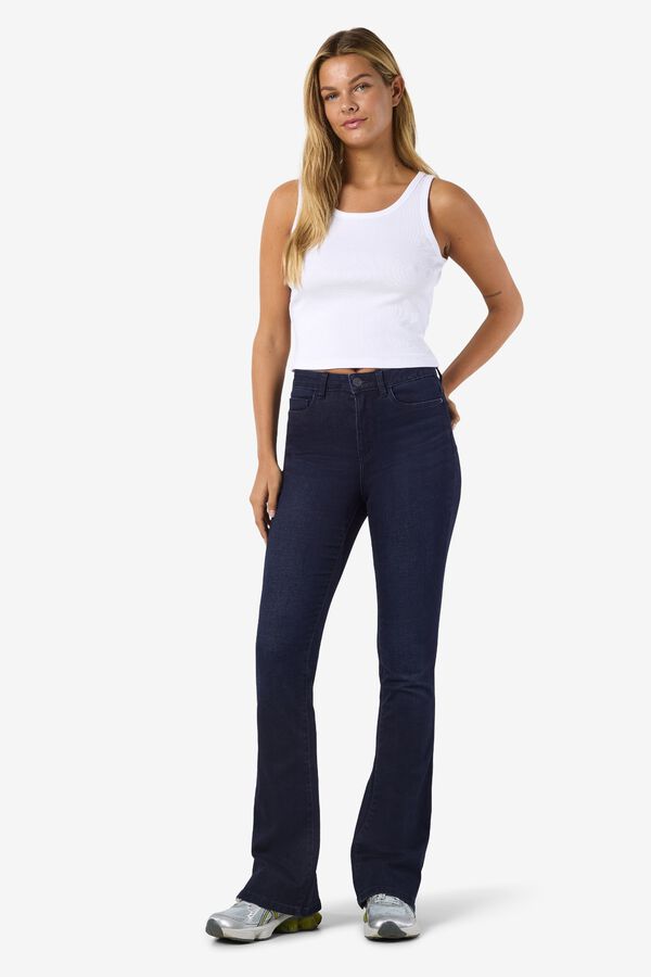 Noisy May High-waisted bootcut jeans bleu