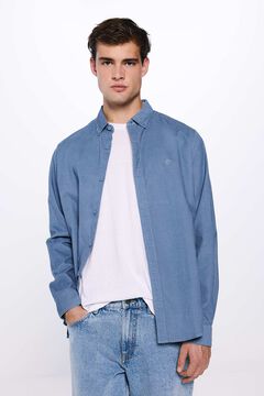 Springfield corduroy shirt steel blue