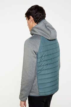 Springfield Combined hooded quilted jacket mallow