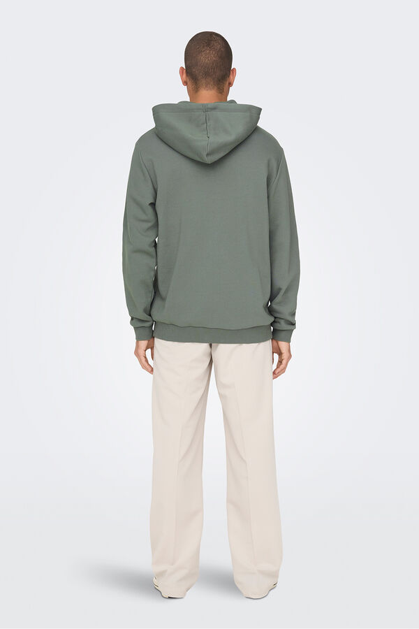 Only & Sons Sudadera con capucha gris