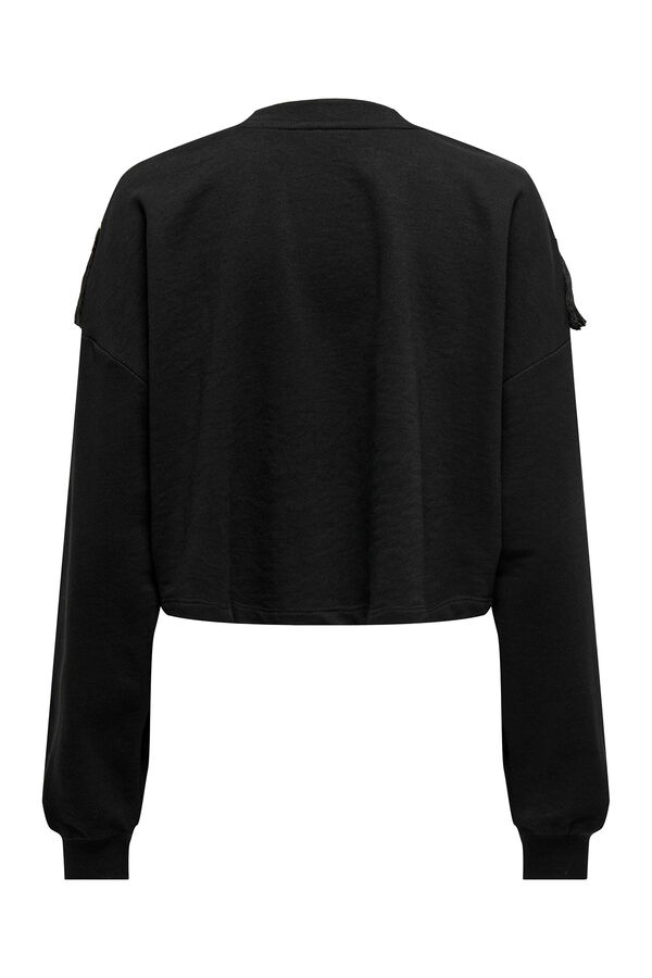 Springfield Sweatshirt com franjas preto