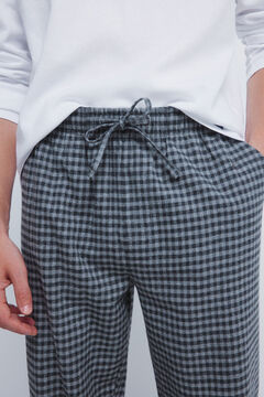 Springfield Long pyjamas with gray checkered fannel trouser