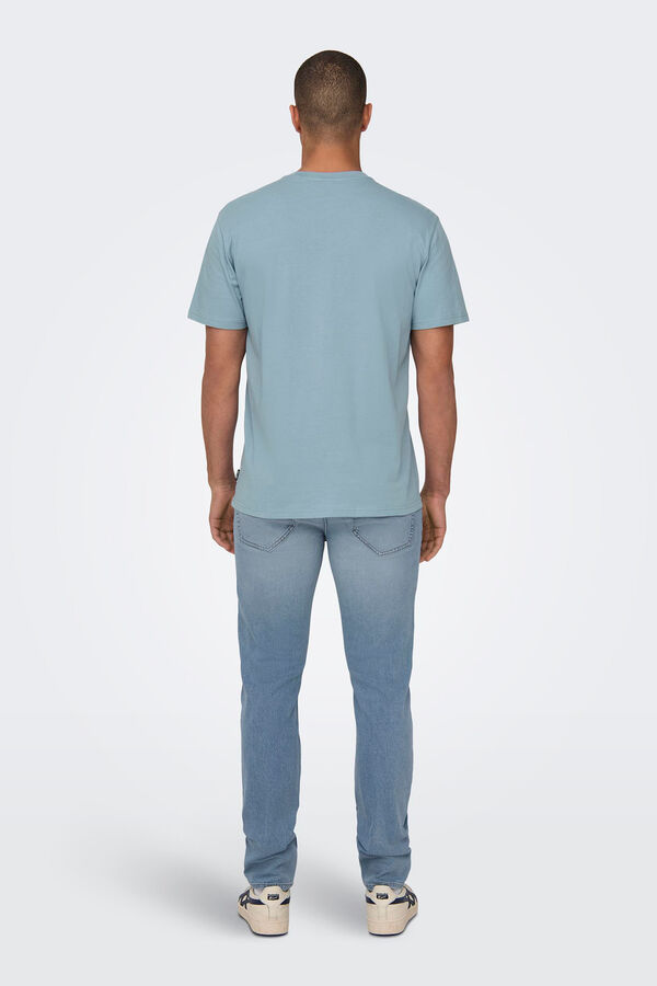 Springfield Kurzarm-Shirt azul acero