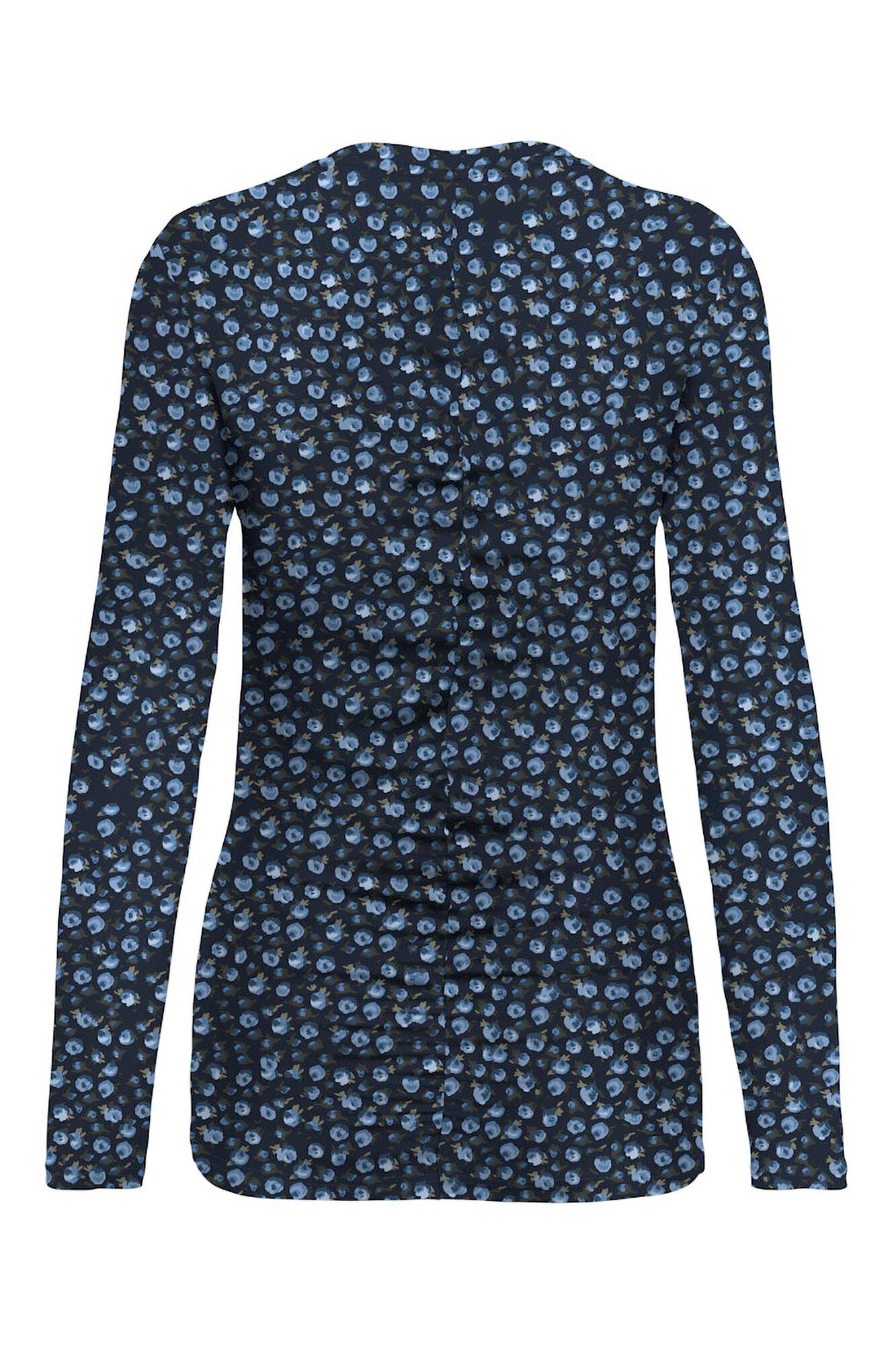 Only Top fruncido estampado floral