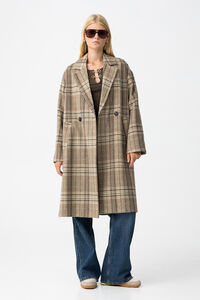 Tiffosi Sobretudo longo com estampado xadrez