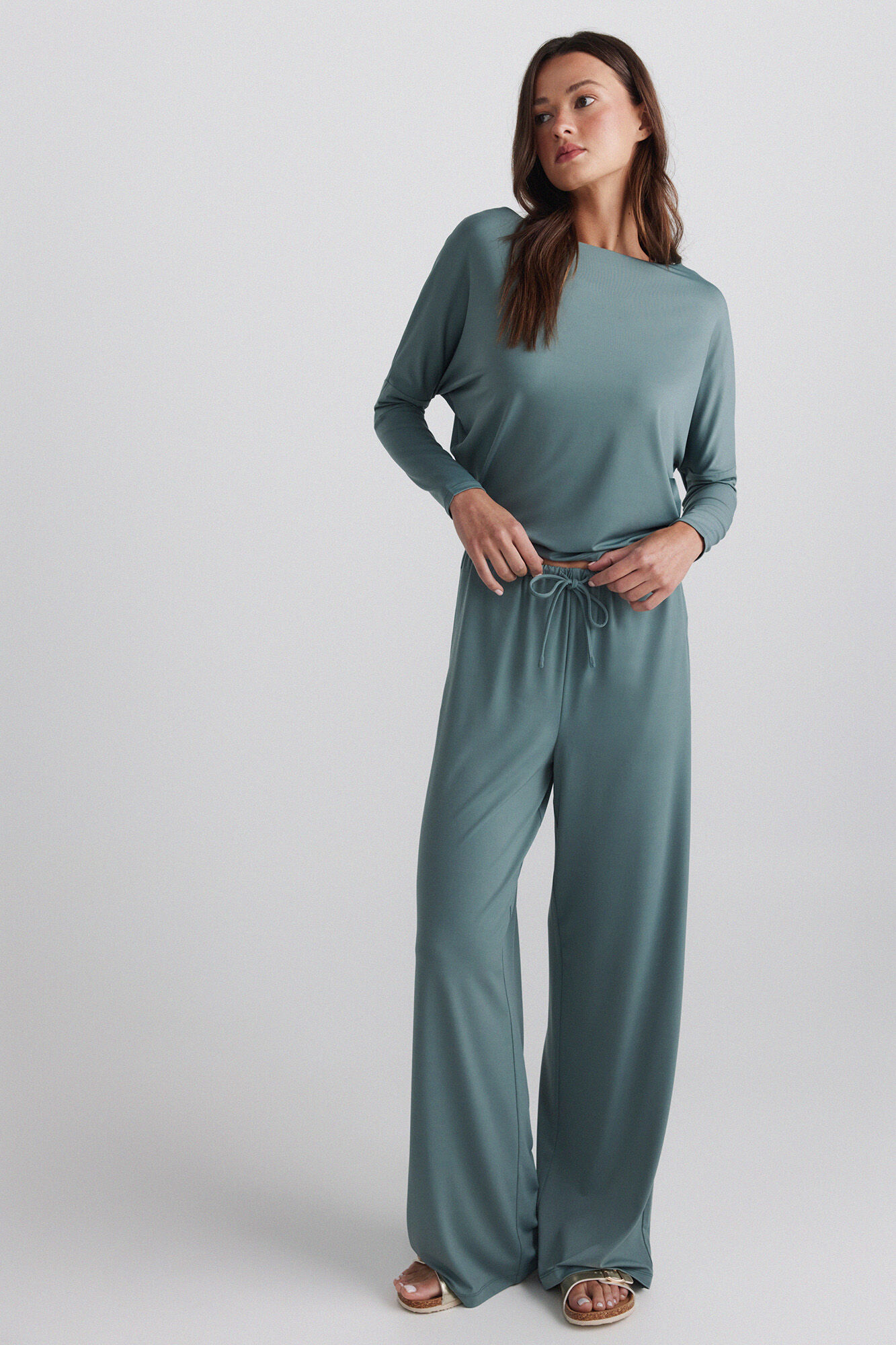 Springfield Pantalon fluide en viscose