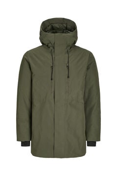 Jack & Jones Parka em tecido t&eacute;cnico verde