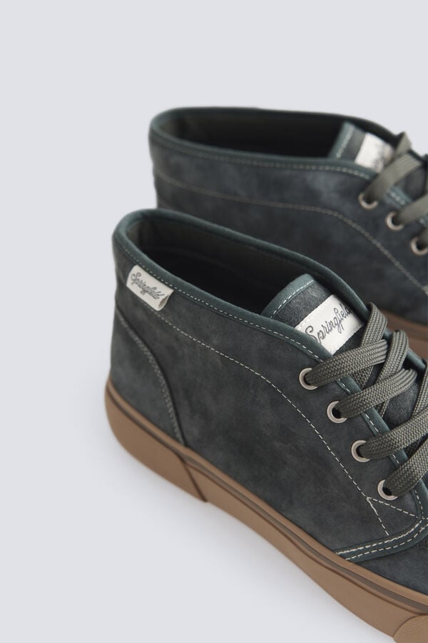 Springfield Urban leather ankle boot green