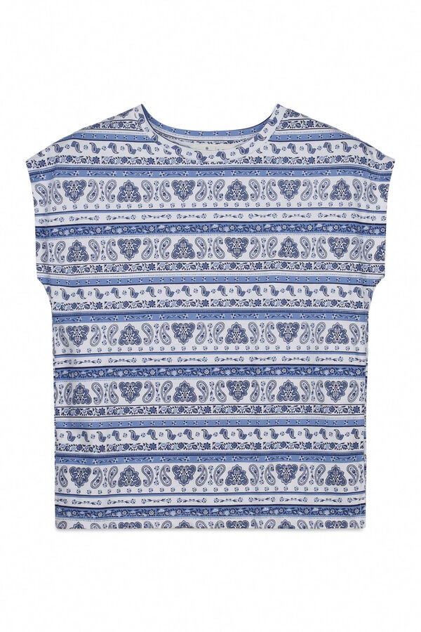 Springfield Printed short sleeve T-shirt white