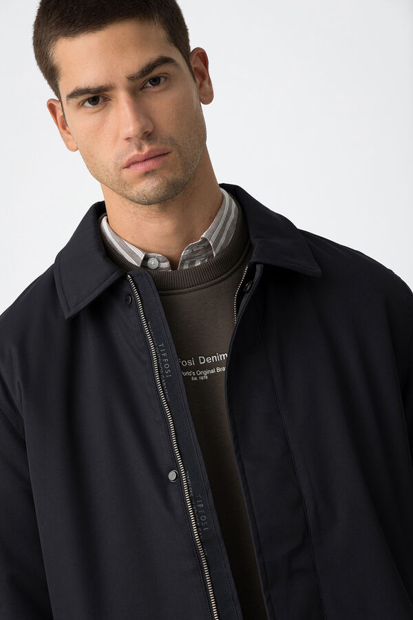 Tiffosi Regular Fit Trench Coat blue