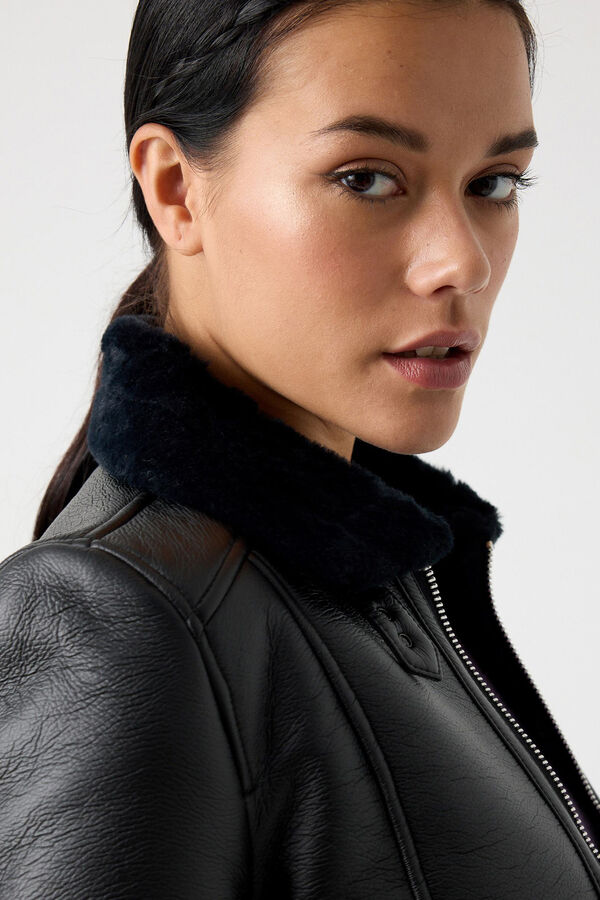 Inside Double-faced jacket black