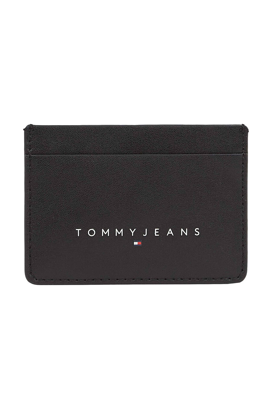 Cartera Tommy Jeans negra con logo bordado