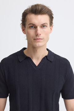 Blend Polo de punto con cuello pico