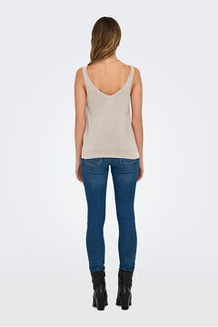 JDY Top de al&ccedil;as em malha