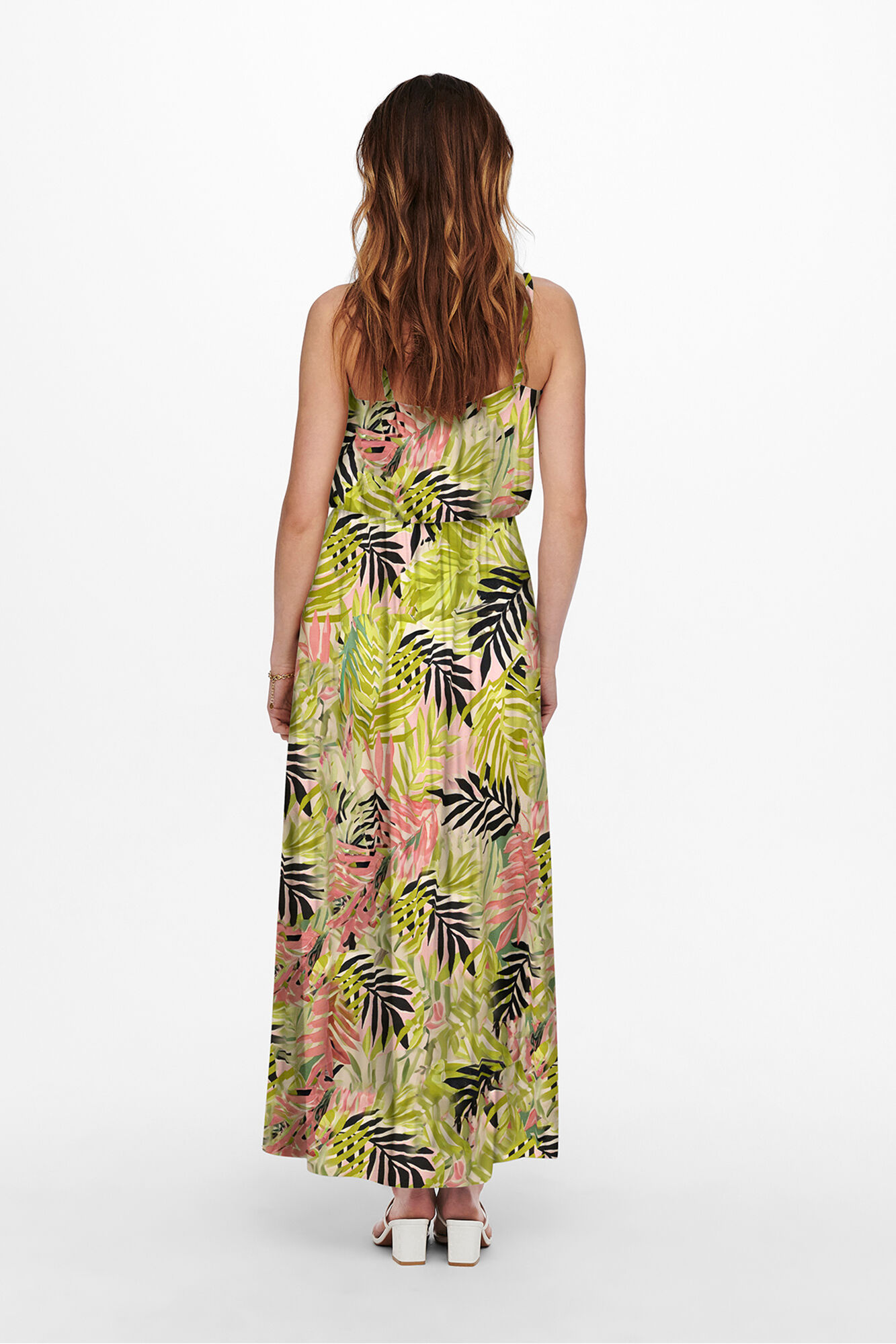 Only Vestido comprido estampado