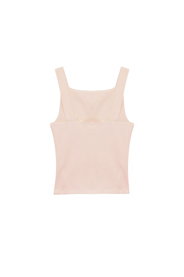 Koton Fitted basic top rose