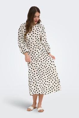Vestido midi de lunares