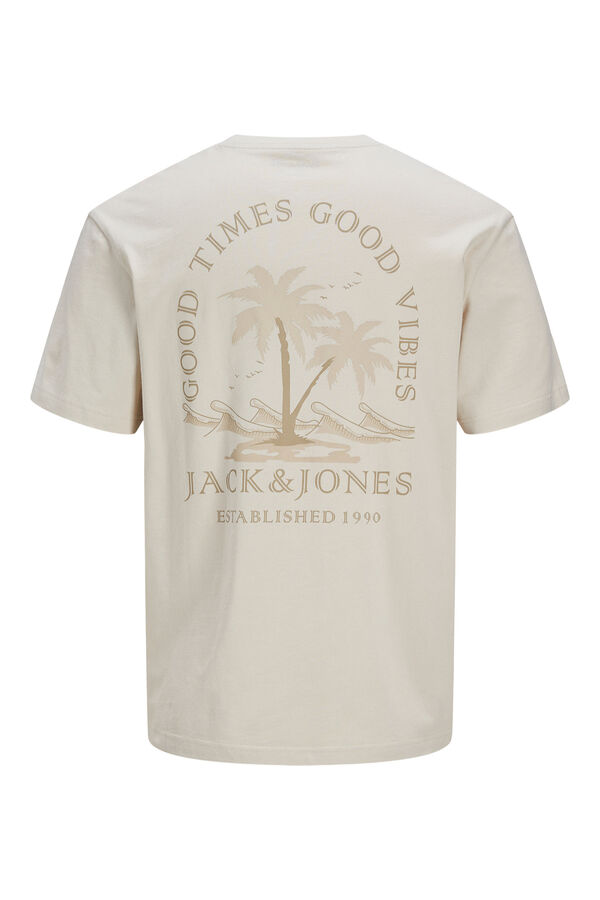 Jack & Jones Slim backprint T-shirt grey