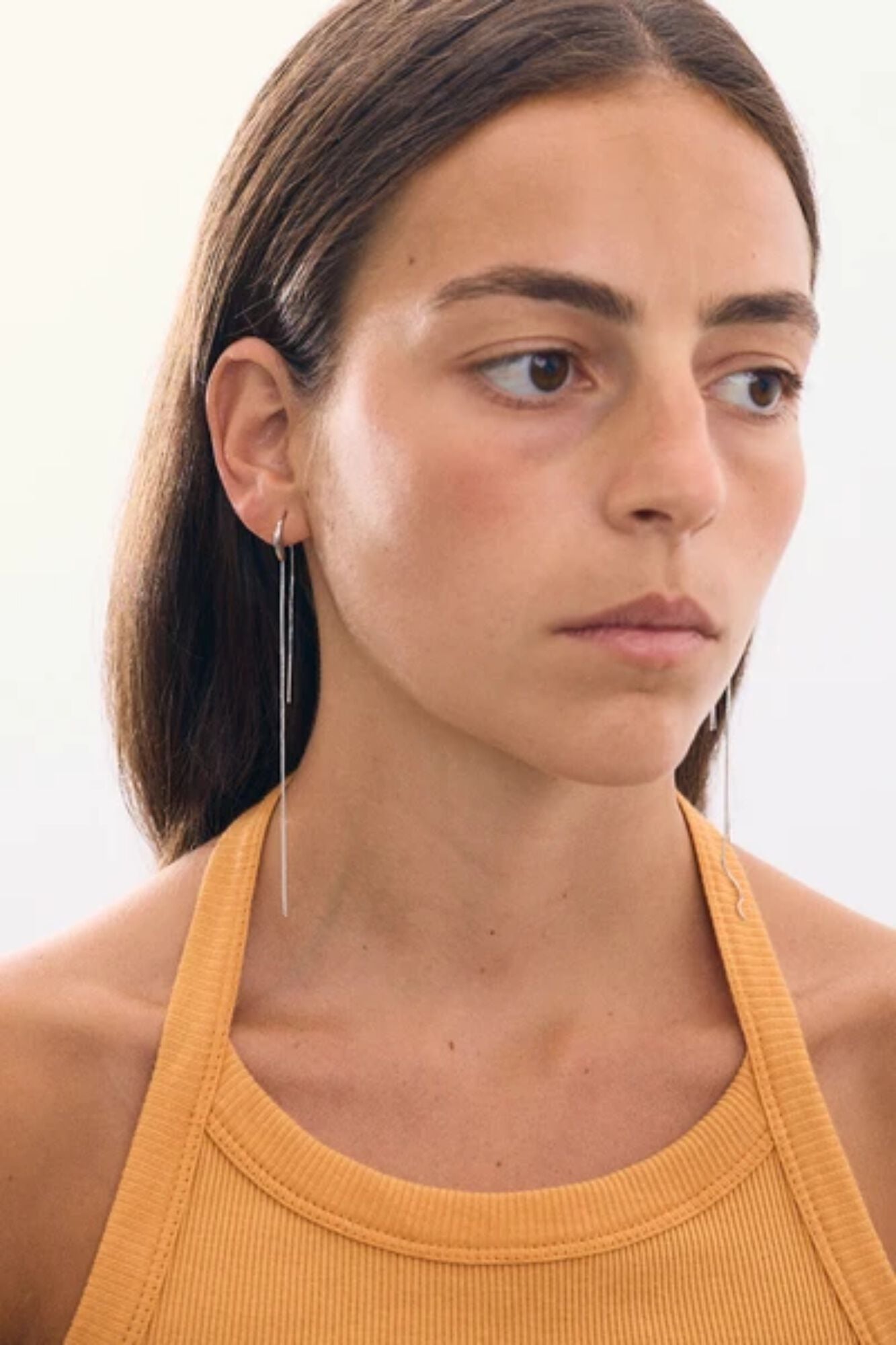 Macabla Long double chain earring