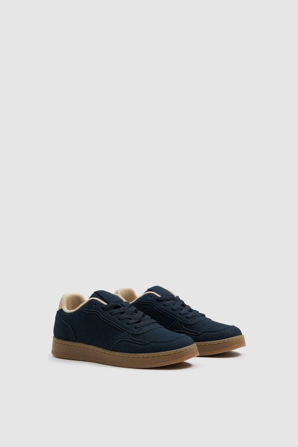Inside Low rubber trainers blue