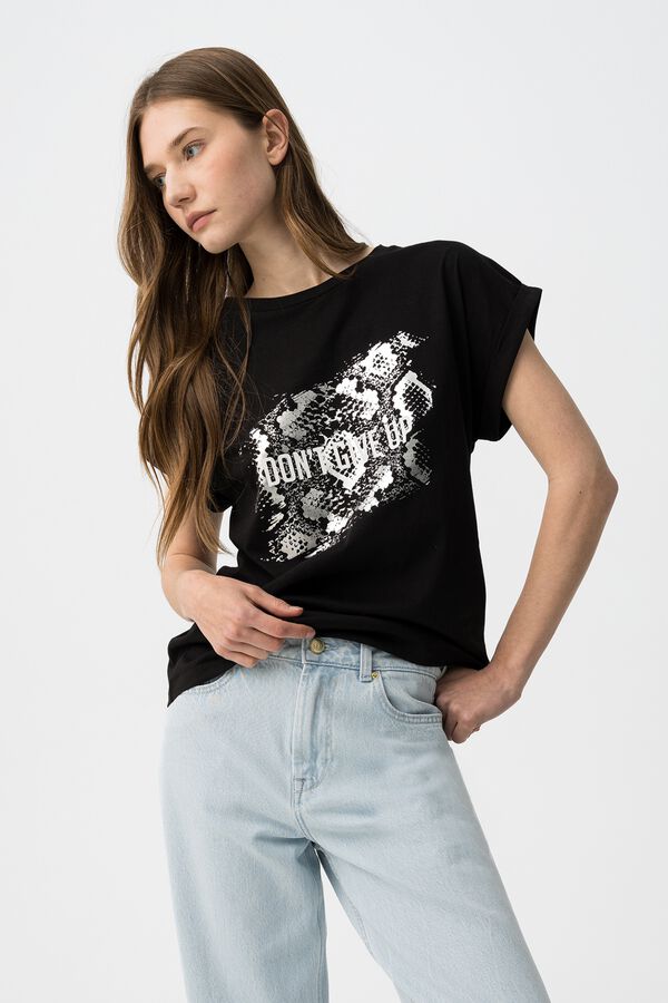 Tiffosi Printed T-shirt noir
