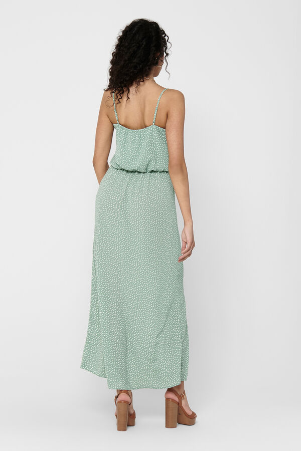 Only Strappy long dress green