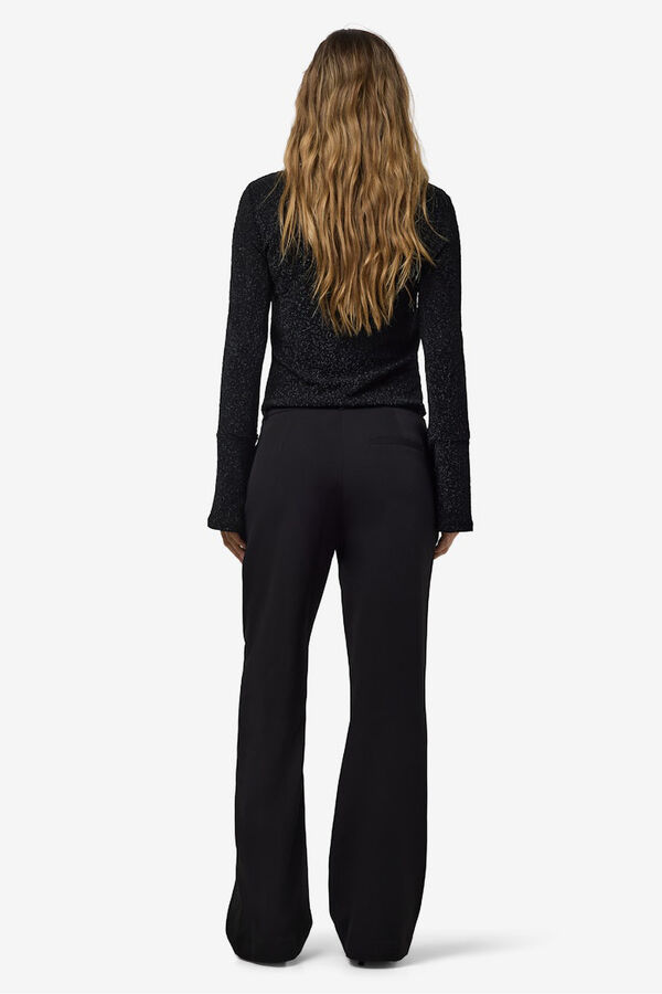 Noisy May Straight tailoring trousers Crna