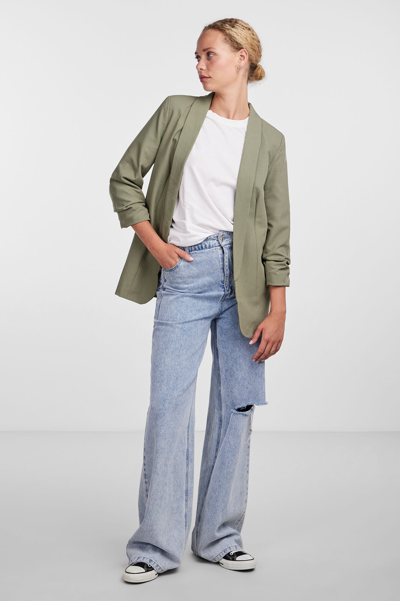 Pieces Blazer con mangas 3/4