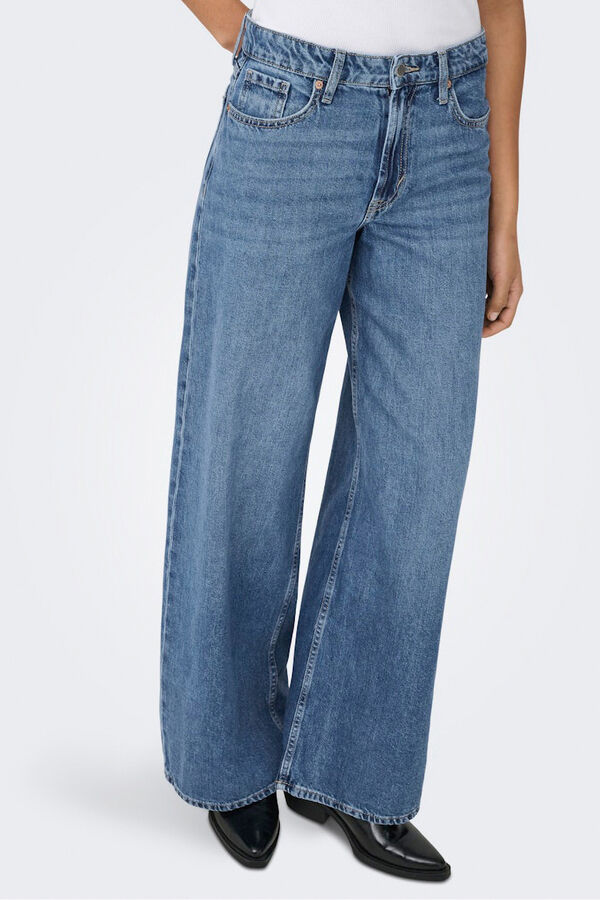 Only Jeans wide azul