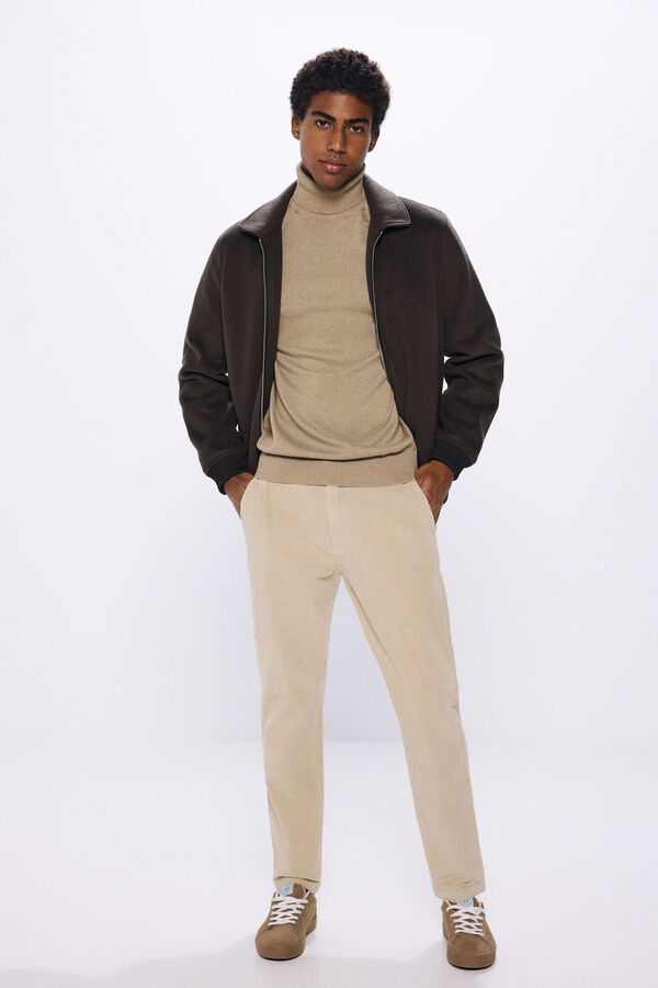 Springfield wool effect aviator jacket color