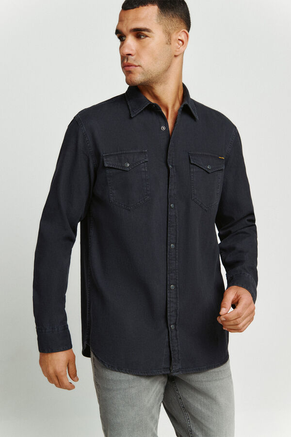 Jack & Jones Denim regular shirt black
