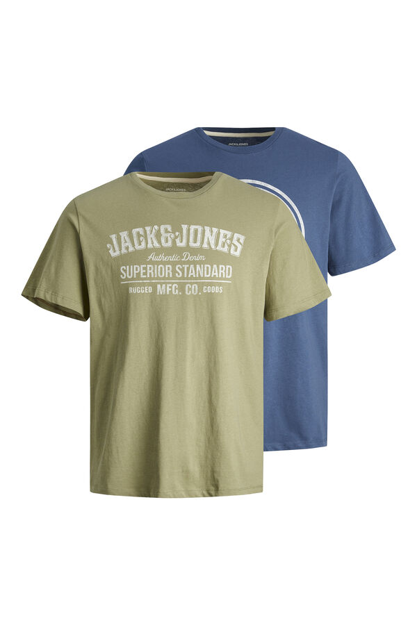 Springfield 2er-Pack T-Shirts Standard Fit Blau
