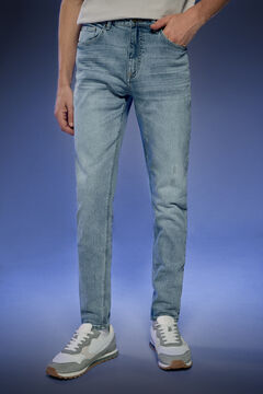 Springfield Jeans comfort skinny lavage moyen clair Pedri x Springfield bleu