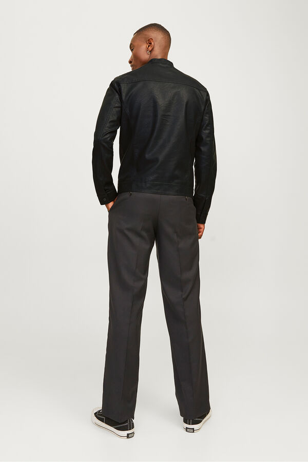 Jack & Jones Synthetic biker jacket black