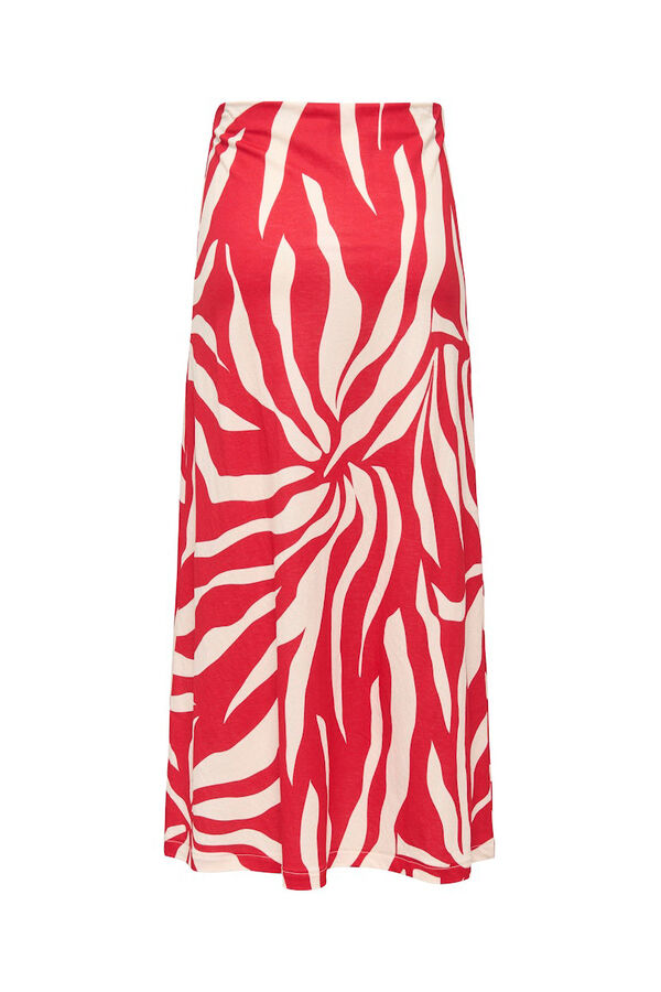 Only Floral print maxi skirt red