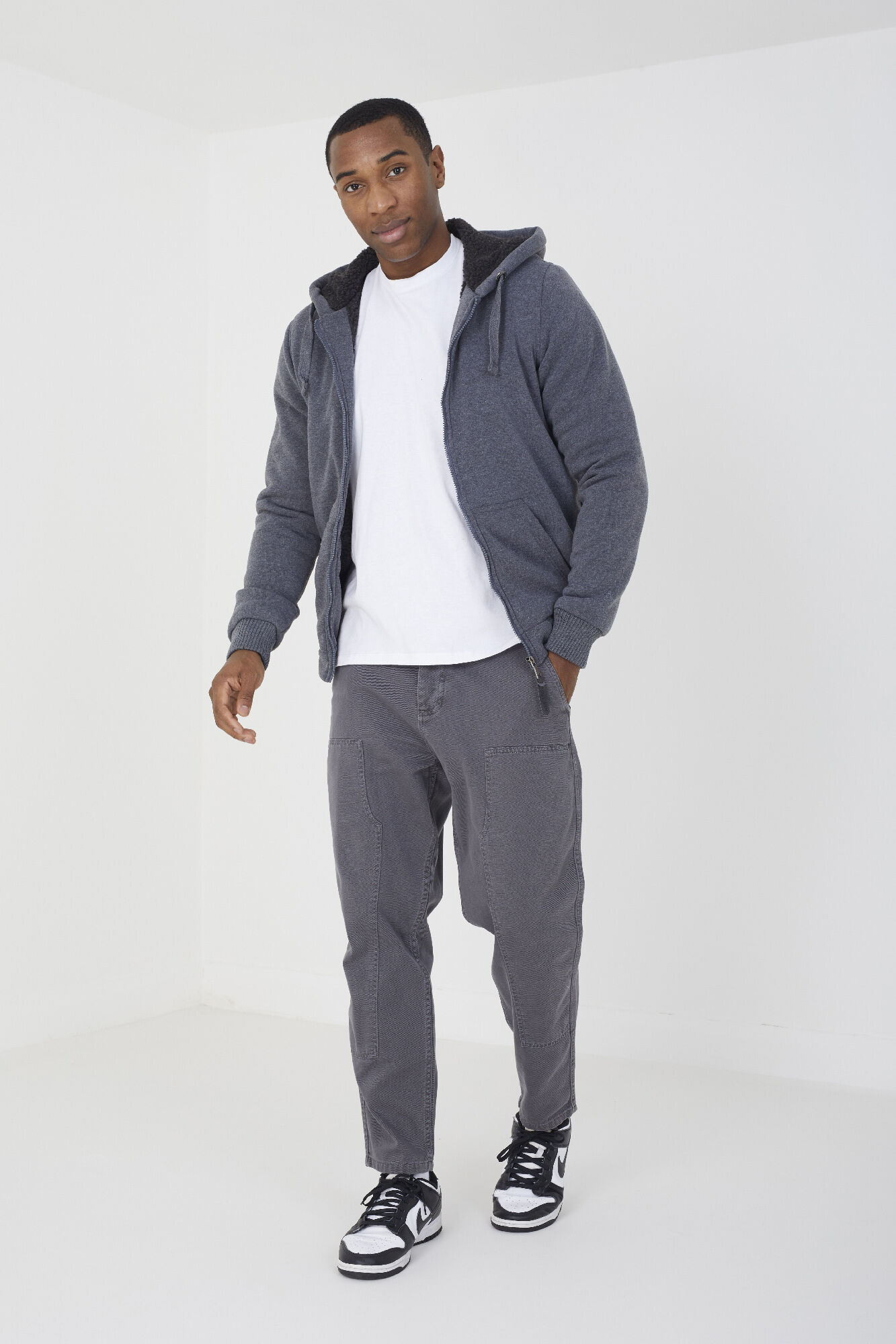 Brave Soul Sudadera con capucha y borrego