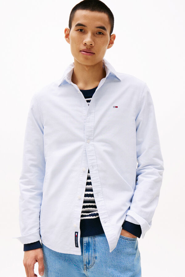 Tommy Jeans Oxford regular fit shirt blue