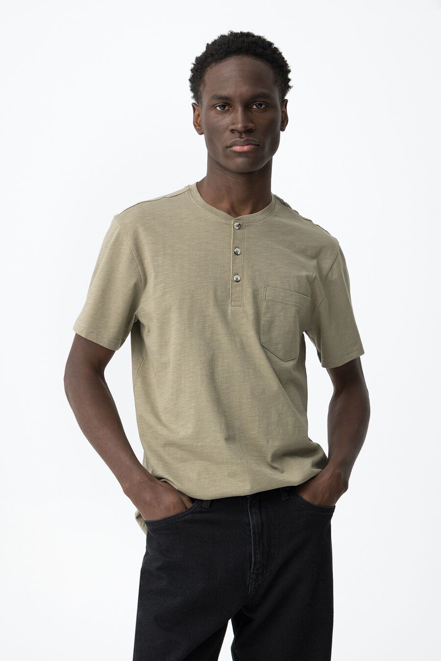 Camiseta cuello panadero