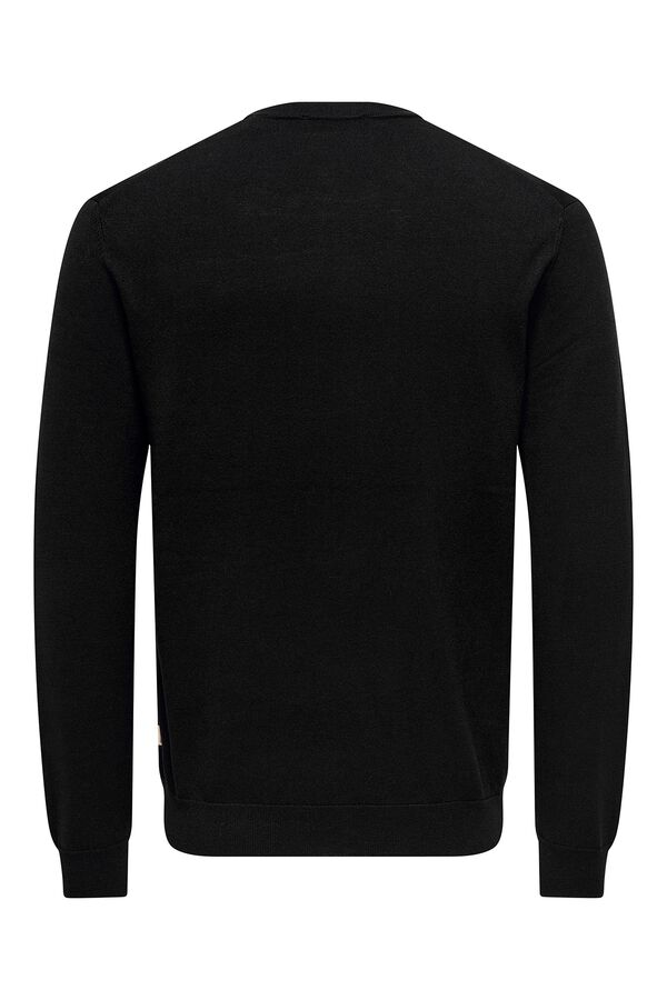 Only & Sons Round neck jumper black