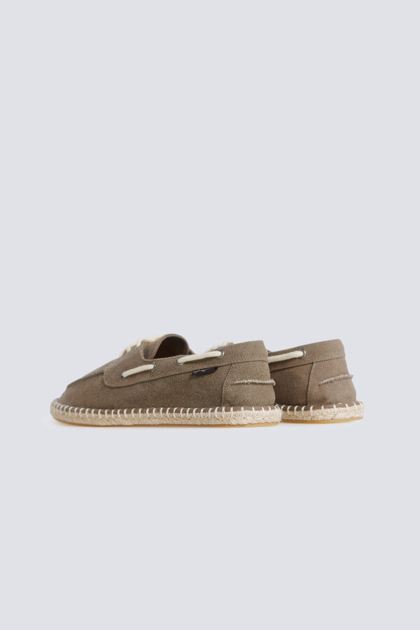 Springfield Cotton lace boat shoe nude