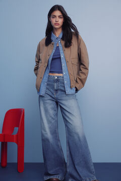 Springfield Cal&ccedil;a jeans super larga e confort&aacute;vel