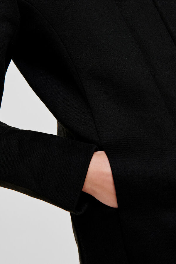Only Midi cloth coat black