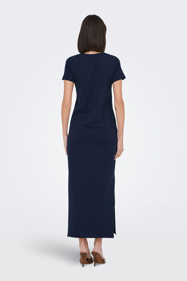 JDY Fitted long dress blue