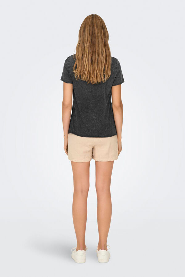 Only Printed short sleeve T-shirt grey