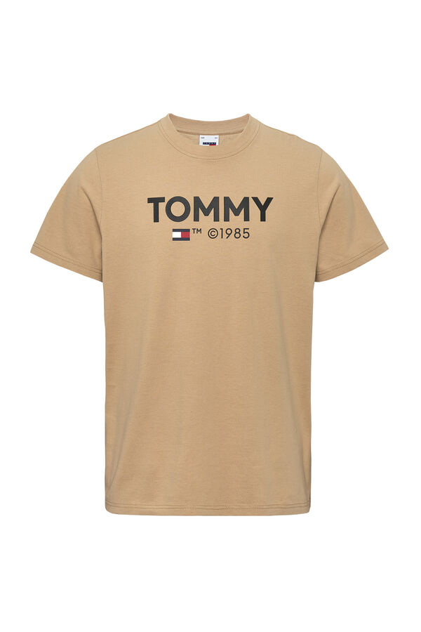 Springfield T-shirt de homem Tommy Jeans castanho