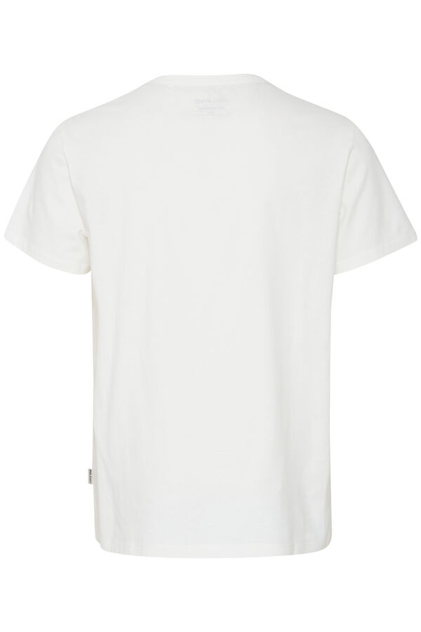 Springfield T-shirt Manga Curta Print Logo branco