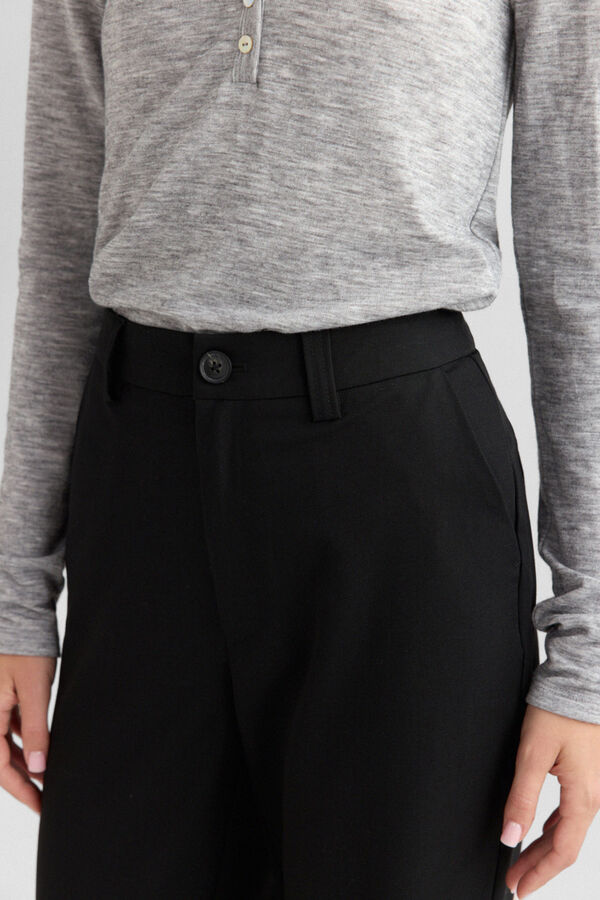 Springfield Tailored trousers with pockets black