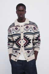 Springfield Fancy diamond cardigan red