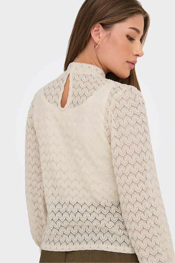 JDY Lace blouse grey