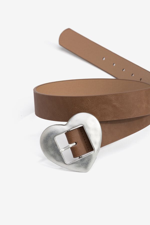 Tiffosi Young Cintur&oacute;n Coraz&oacute;n beige